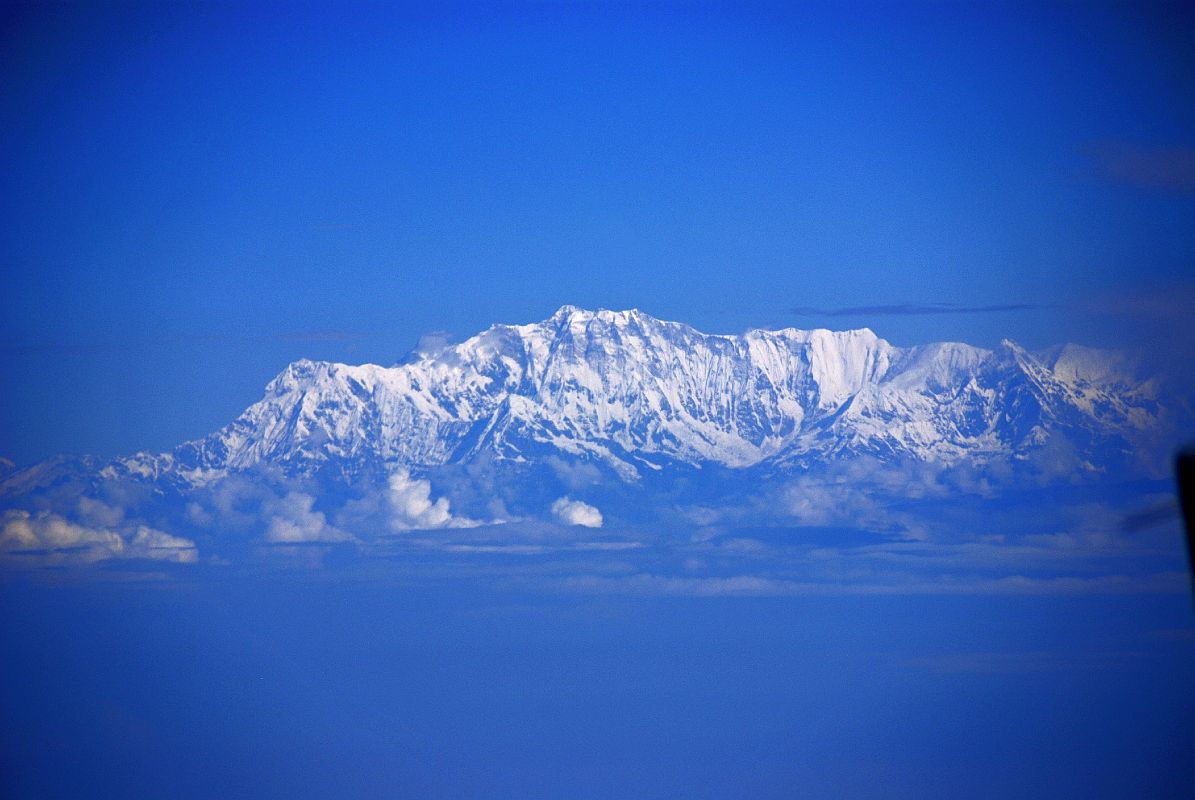 Rolwaling 00 02 Annapurna South, Annapurna Main, and Machupuchare From Flight To Kathmandu